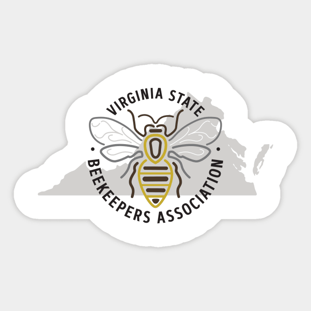 Official VSBA Logo Sticker by Virginia State Beekeepers